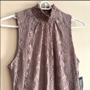 New York & Company Mauve Lace Bodycon Dress small